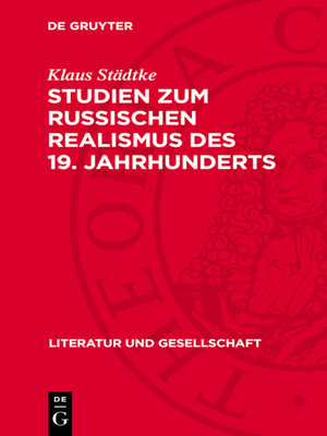cover image of Studien zum russischen Realismus des 19. Jahrhunderts
